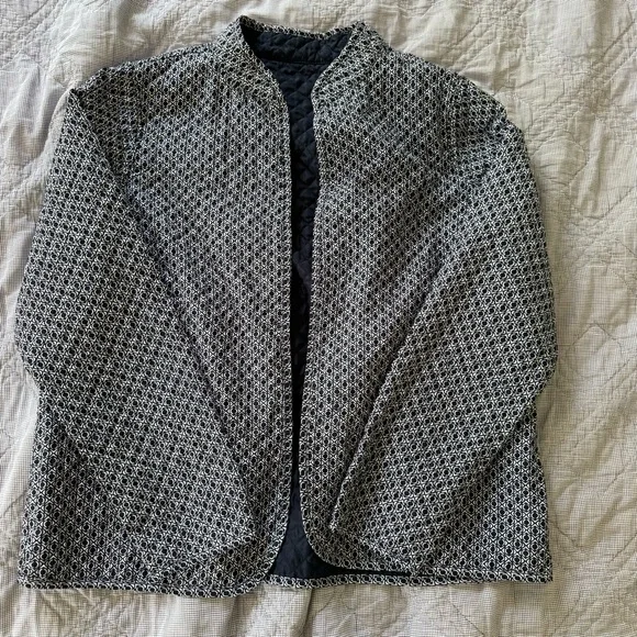 Reversible Navy Quilted Jacket - Picture 2 of 2